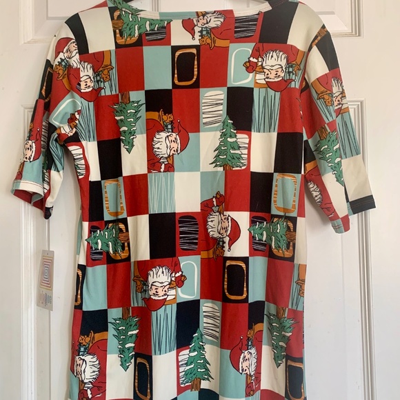 Vintage/Retro Christmas Santa  — SUPER SOFT LulaRoe GIGI -- NEW w/tags! Size: M - Picture 4 of 7